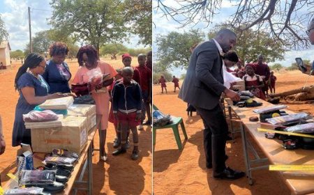 ZIMRA Beitbridge donates uniforms to needy pupils at Lutumba