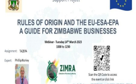 Rules of origin and the EU-ESA-EPA, A guide for Zimbabwe businesses.